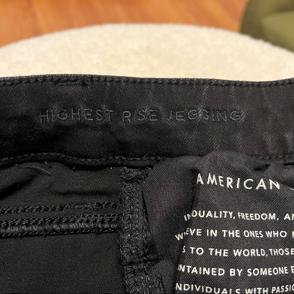 AE Ne(x)t Level Highest Waist Jegging in Onyx Black - Picture 9 of 10